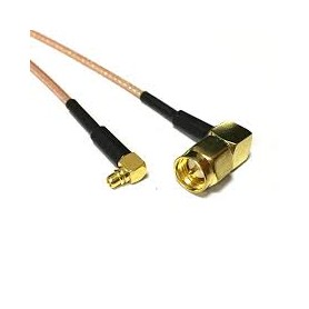 MMCX(M)-SMA(M) - right angled connector|Miscellaneous cables|Azurtem